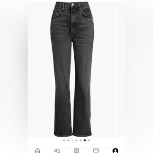 AGOLDE High Waist Stove Pipe Jeans in Metal sz 26